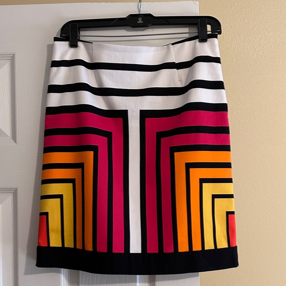 Worthington Geometric Pencil Skirt